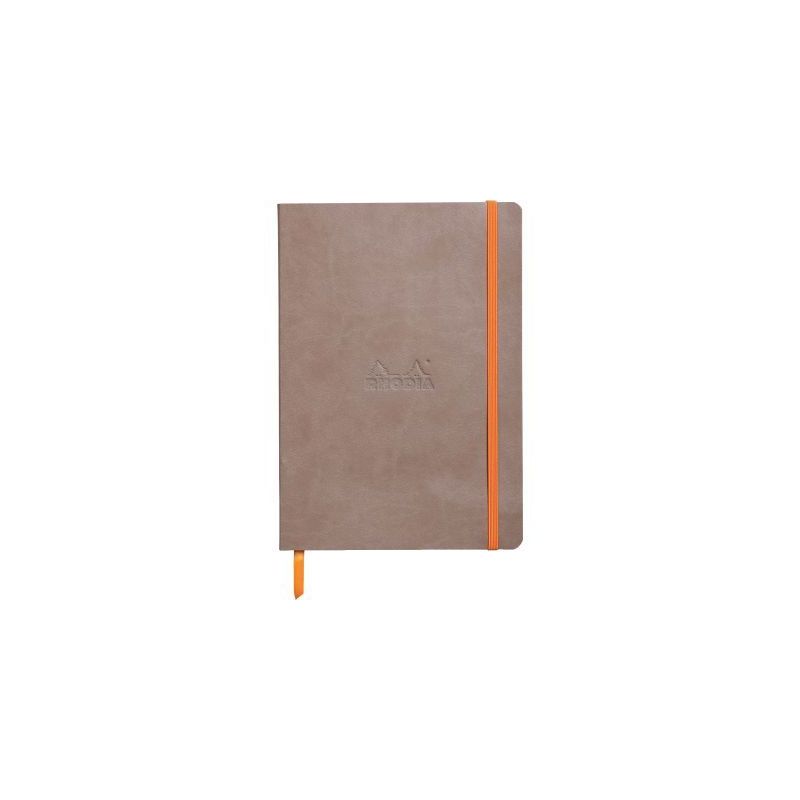 Achetez Carnet 160 pages RHODIARAMA format A5, 5x5, couverture souple en simili cuir, taupe 117818C ..