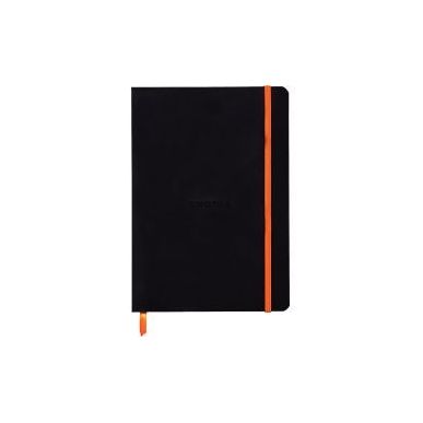 Achetez RHODIA Carnet Rhodiarama souple 14,8x21cm 160 pages lignées avec élastique. Couverture sim..