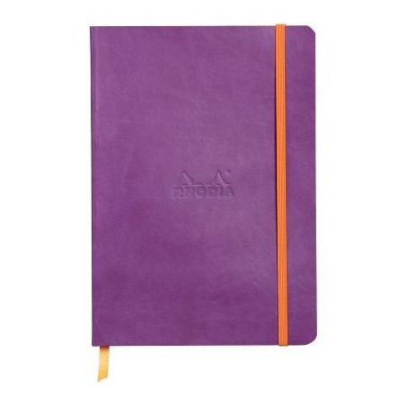 Achetez Carnet 160 pages RHODIARAMA format A5, 5x5, couverture souple en simili cuir, violet 117819C..