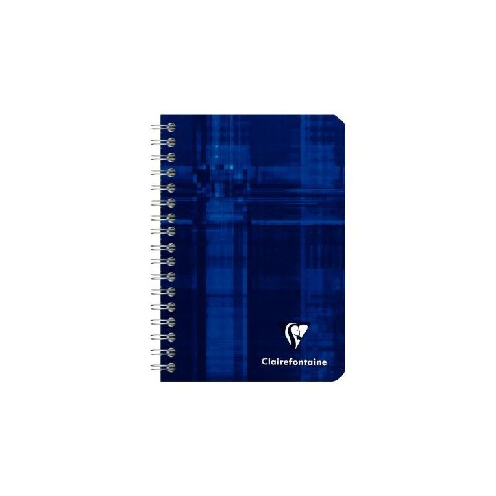CLAIREFONTAINE Carnet spirale 100 pages 9x14cm 5x5. Couvertures carte assortie