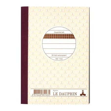 Achetez Manifold NCR format 148 x 105 mm 50 tripli 1103D LE DAUPHIN pas cher sur Ma Rentrée Scolair..