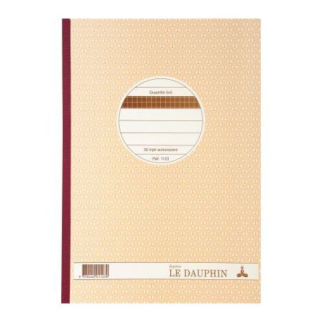 Achetez Manifold NCR format 297X210mm quadrillé autocopiant 50 tripli 1123D LE DAUPHIN pas cher sur..
