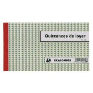 Achetez Manifold Quittances de Loyer 12,5 x 21 cm 50 triplicatas autocopiants 43E EXACOMPTA pas cher..