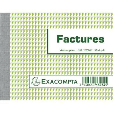 Achetez Manifold facture NCR format 10,5x13,5cm 50 duplicatas autocopiants 13274E EXACOMPTA pas cher..