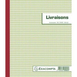 Manifold Bons de livraison NCR format 21 x 18 cm 50 triplicatas autocopiants 13161E EXACOMPTA Manifold Bons de livraison NCR format 21 x 18 cm 50 triplicatas autocopiants 13161E EXACOMPTA