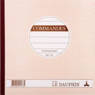 Achetez Manifold Commandes NCR 21 x 21 cm 50 triplicatas autocopiants 1173D LE DAUPHIN pas cher sur ..