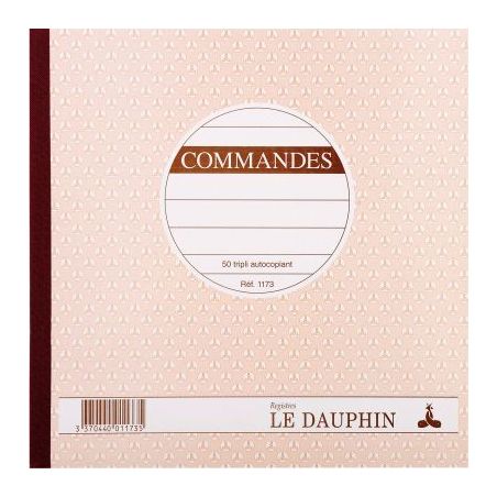 Achetez Manifold Commandes NCR 21 x 21 cm 50 triplicatas autocopiants 1173D LE DAUPHIN pas cher sur ..