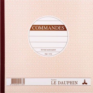 Achetez Manifold Commandes NCR 21 x 21 cm 50 triplicatas autocopiants 1173D LE DAUPHIN pas cher sur ..