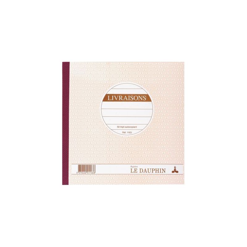 Achetez Manifold Livraisons NCR format 21 x 21 cm 50 triplicatas autocopiants 1163D LE DAUPHIN pas c..