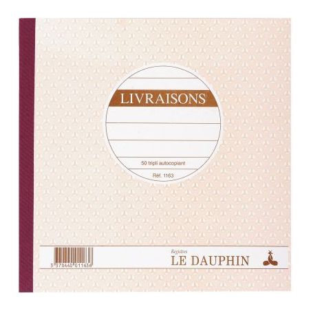 Achetez Manifold Livraisons NCR format 21 x 21 cm 50 triplicatas autocopiants 1163D LE DAUPHIN pas c..