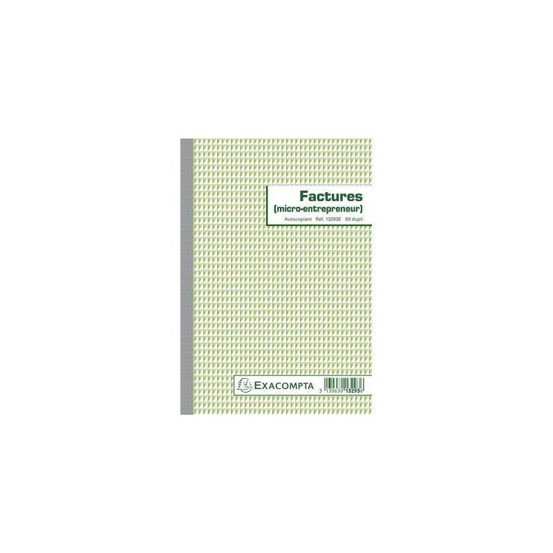 Achetez Manifold Facture micro-entrepreneur 50 duplicatas autocopiants 13293E EXACOMPTA pas cher sur.. Achetez Manifold Facture micro-entrepreneur 50 duplicatas autocopiants 13293E EXACOMPTA pas cher sur..