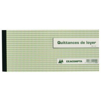 Achetez Carnet de 50 quittances de loyer, format 10 x 16 cm 42E EXACOMPTA pas cher sur Ma Rentrée S..