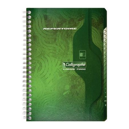 Achetez Répertoire à  reliure intégrale 180 pages, format 14,8 x 21 cm, quadrillé 5x5 247C CLAI..