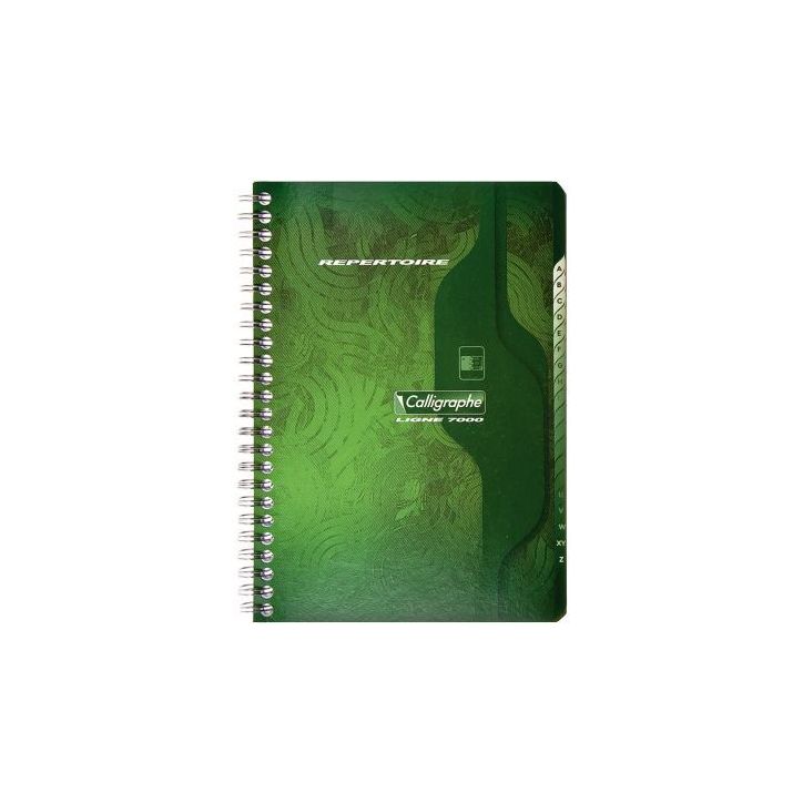 Répertoire à  reliure intégrale 180 pages, format 14,8 x 21 cm, quadrillé 5x5 247C CLAIREFONTAINE