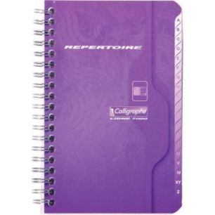 Achetez Répertoire à reliure intégrale 180 pages, format 11 x 17 cm, quadrillé 5x5 237C CLAIRE..