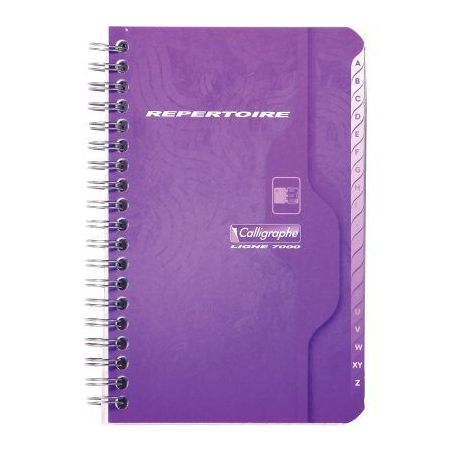 Achetez Répertoire à reliure intégrale 180 pages, format 11 x 17 cm, quadrillé 5x5 237C CLAIRE..