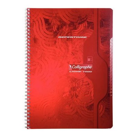 Achetez CONQUERANT C7 Répertoire spiralé 180 pages 70g 21x29,7cm petits carreaux 5x5. Couverture c..