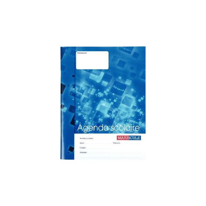 Agenda scolaire 17x22cm 80 pages majuscule 78450 MAJUSCULE