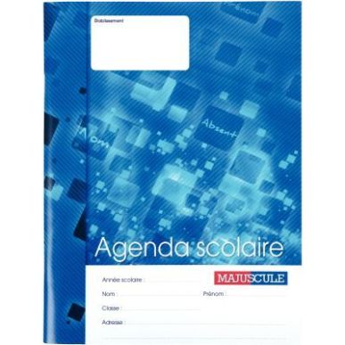 Achetez Agenda scolaire 17x22cm 80 pages majuscule 78450 MAJUSCULE pas cher sur Ma Rentrée Scolaire