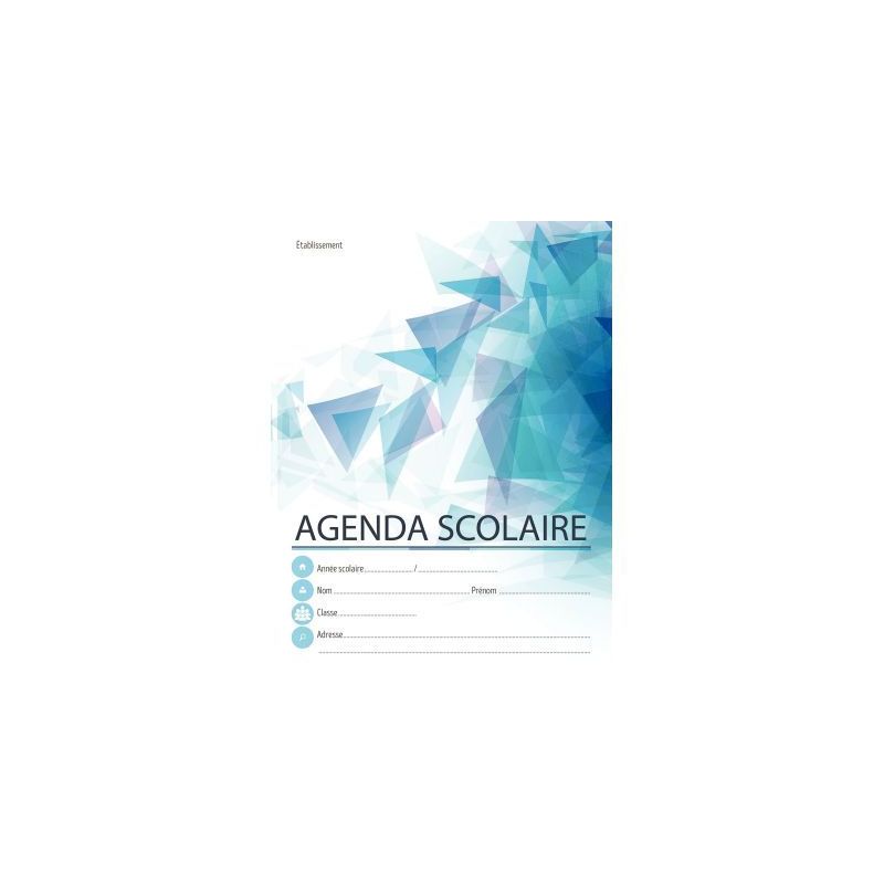 Achetez Agenda scolaire 17x22 cm 80 pages agrafées couverture dossier 250g 9840 FUZEAU pas cher sur..