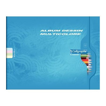 Achetez Album pour collage 48 pages CALLIGRAPHE, format 25x32 cm à l'italienne, papier multicolore ..