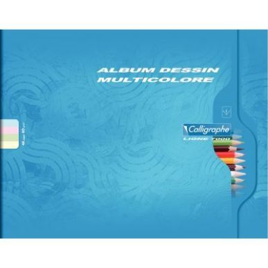 Achetez Album pour collage 48 pages CALLIGRAPHE, format 25x32 cm à l'italienne, papier multicolore ..