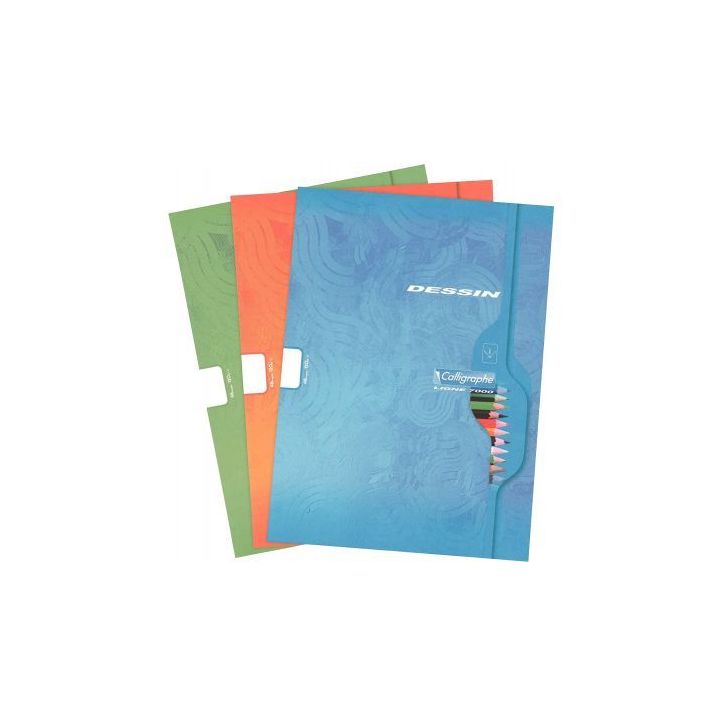 Cahier de dessin 48 pages format 24x32 cm papier blanc uni 120g 7554C