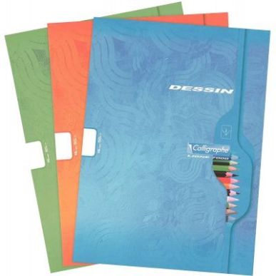 Achetez Cahier de dessin 48 pages format 24x32 cm papier blanc uni 120g 7554C pas cher sur Ma Rentr ..