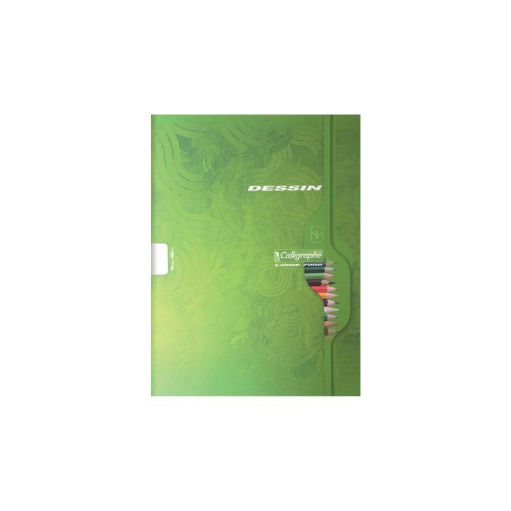 Cahier de dessin 16 pages format 24x32 cm papier blanc uni 120g 553C
