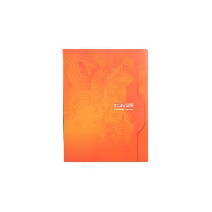 Cahier piqûre 24x32cm 96 pages unies 70g. Couverture carte assortie