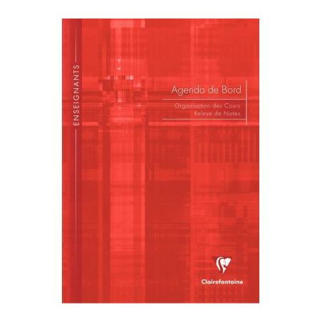 Achetez Agenda de bord non millésimé, 144 pages, format A4 : 21x29,7 cm 9059C CLAIREFONTAINE pas c..