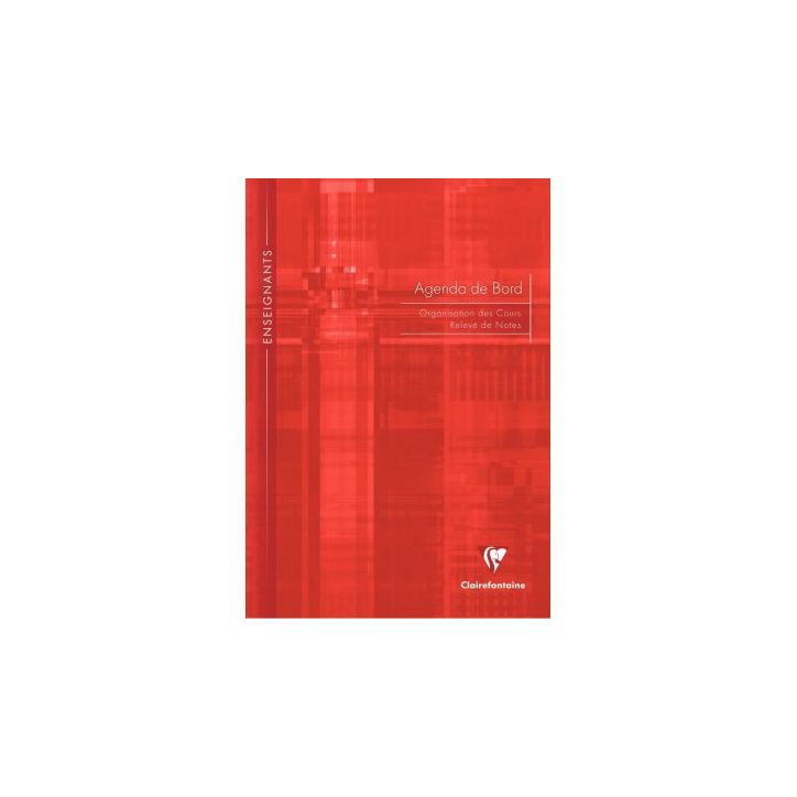 Agenda de bord non millésimé, 144 pages, format A4 : 21x29,7 cm 9059C CLAIREFONTAINE
