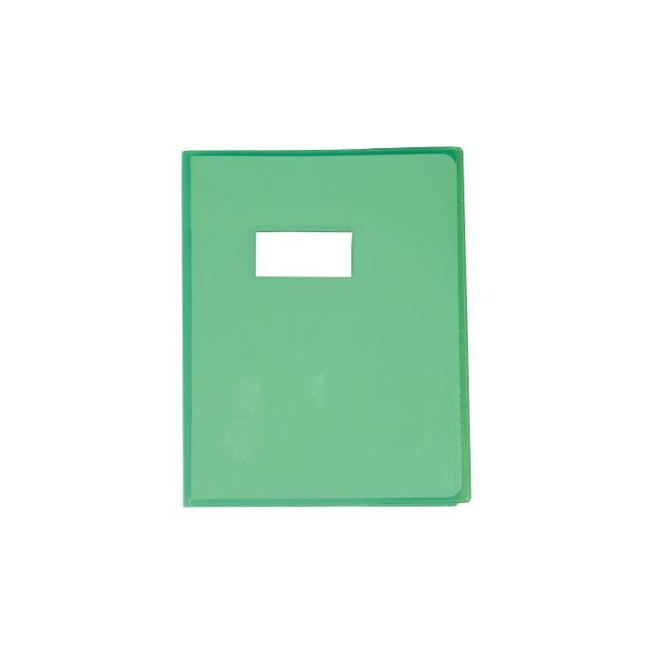 Protège-cahier cristal 17 x 22cm 22/100 vert 73005C CLAIREFONTAINE