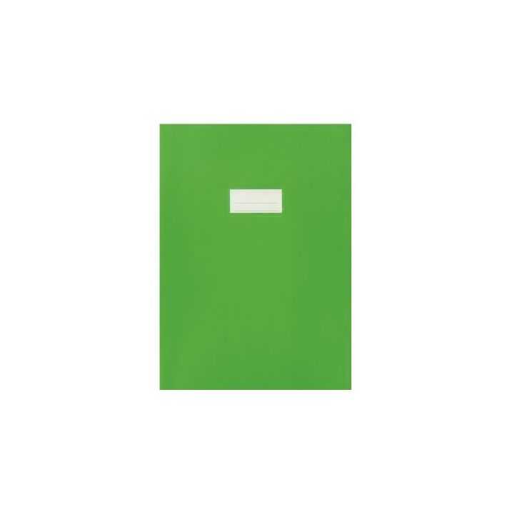 Paquet de 10 protèges-cahier épaisseur 21/100ème 21x29,7cm PVC vert 12478