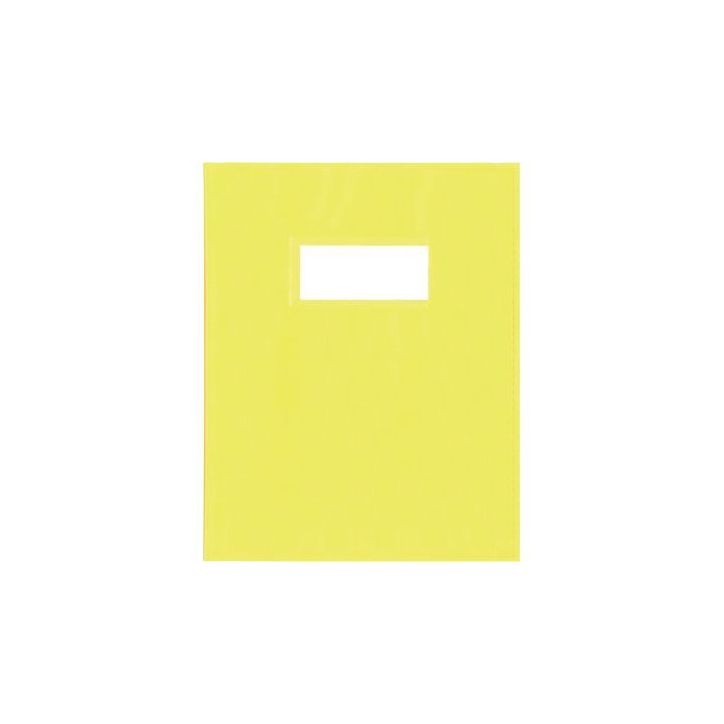 Protège-cahier PP opaque + étiquette, format A4, jaune 12102PPJ AURORA