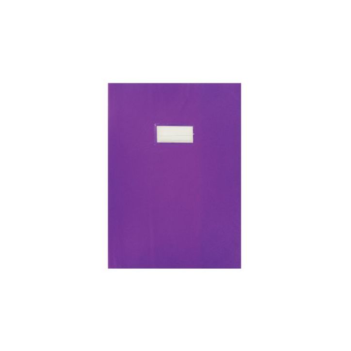Paquet de 10 protèges-cahier épaisseur 21/100ème 21x29,7cm PVC violet 12481