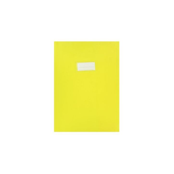Paquet de 10 protèges-cahier épaisseur 21/100ème 21x29,7cm PVC jaune 1110436 jaune