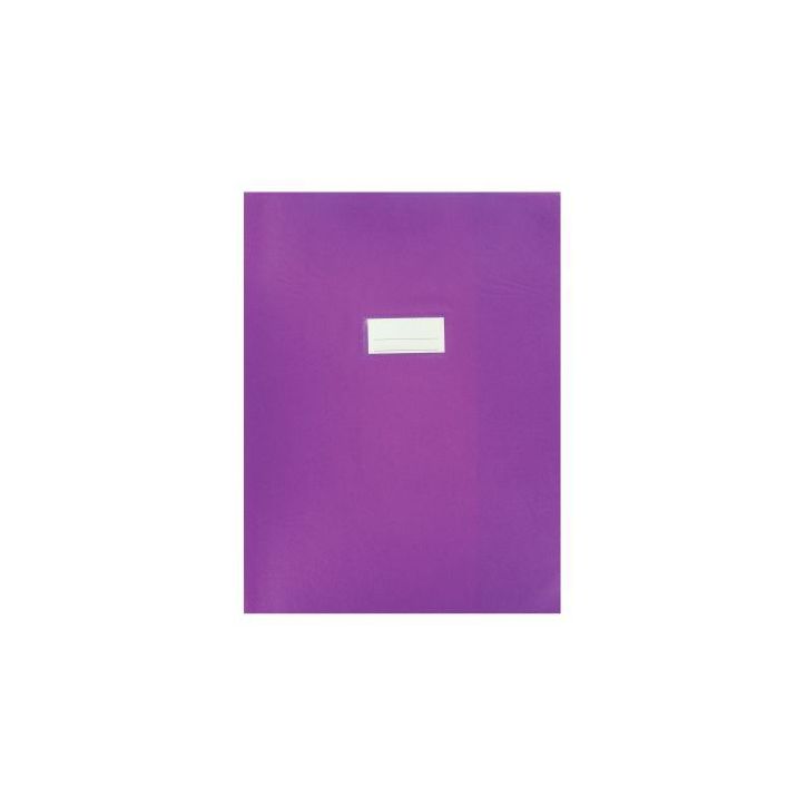 Paquet de 10 protèges-cahier épaisseur 21/100ème 24x32cm PVC violet 12487