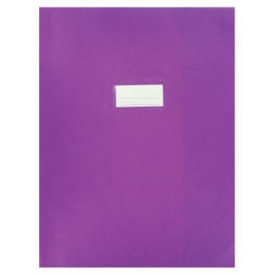 Achetez Paquet de 10 protèges-cahier épaisseur 21/100ème 24x32cm PVC violet 12487 pas cher sur Ma..