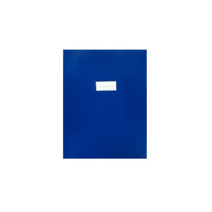 Paquet de 10 protèges-cahier épaisseur 21/100ème 24x32cm PVC bleu 1110439 bleu