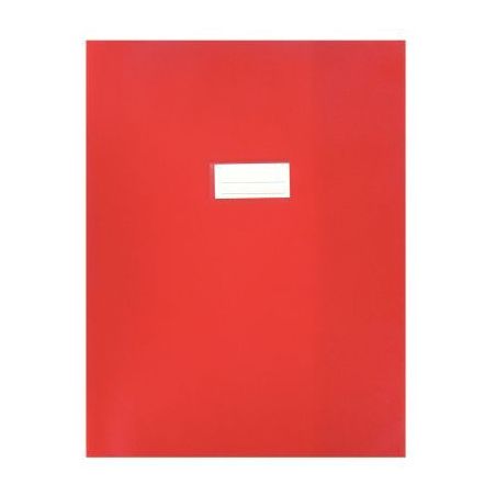 Achetez Paquet de 10 protèges-cahier épaisseur 21/100ème 24x32cm PVC rouge 1110439 rouge pas cher..