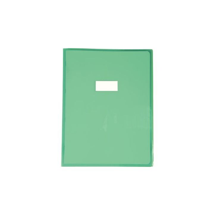 Protège-cahier cristal 24 x 32 cm 22/100 vert 73405C CLAIREFONTAINE