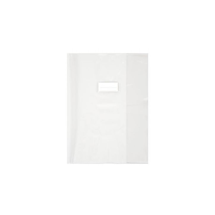 Paquet de 10 protège-cahiers 24x32 cm, PVC 21/100ème cristal incolore 1110441 inc