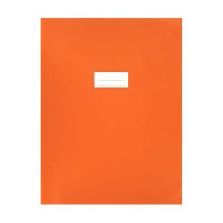 Achetez Paquet de 10 protèges-cahier épaisseur 21/100ème 24x32cm PVC orange 1110439 orang pas che..