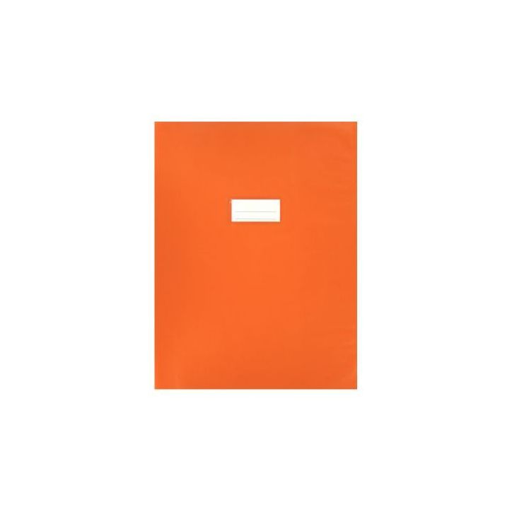 Paquet de 10 protèges-cahier épaisseur 21/100ème 24x32cm PVC orange 1110439 orang