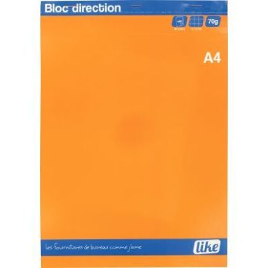 Achetez Bloc 70g agrafé en tête 160 pages petits carreaux 5x5 grand format A4 21 x 29,7 cm pas che..