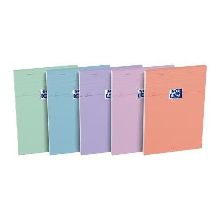 Achetez Bloc OXFORD SMART 80 feuilles, format A5, quadrillé 5x5, coloris pastel assortis 400186944 ..