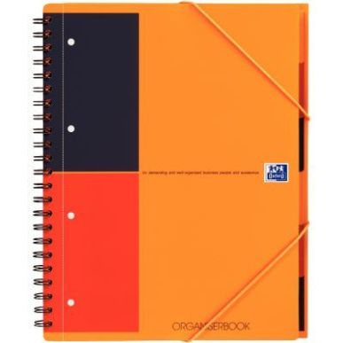Achetez OXFORD Cahier ORGANISERBOOK spirales 160 pages perforées 80g ligné 6mm 21x31,8cm Couvertur..