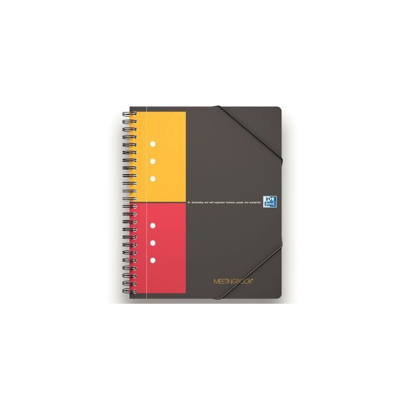 Achetez Cahier à reliure intégrale MEETINGBOOK 160 pages perforées, format A5+, quadrillé 5x5 10..