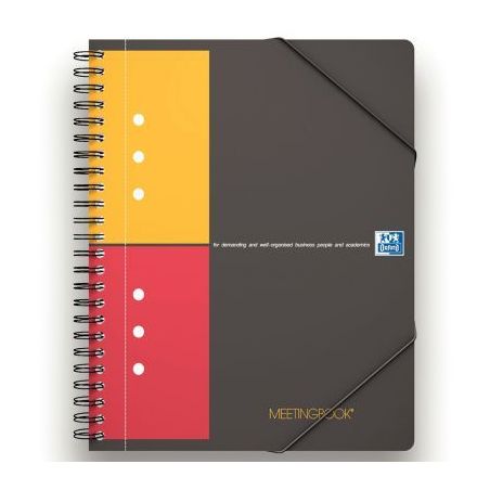 Achetez Cahier à reliure intégrale MEETINGBOOK 160 pages perforées, format A5+, quadrillé 5x5 10..